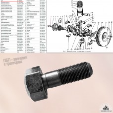 Болт коленвала 50-1005054 к трактору МТЗ